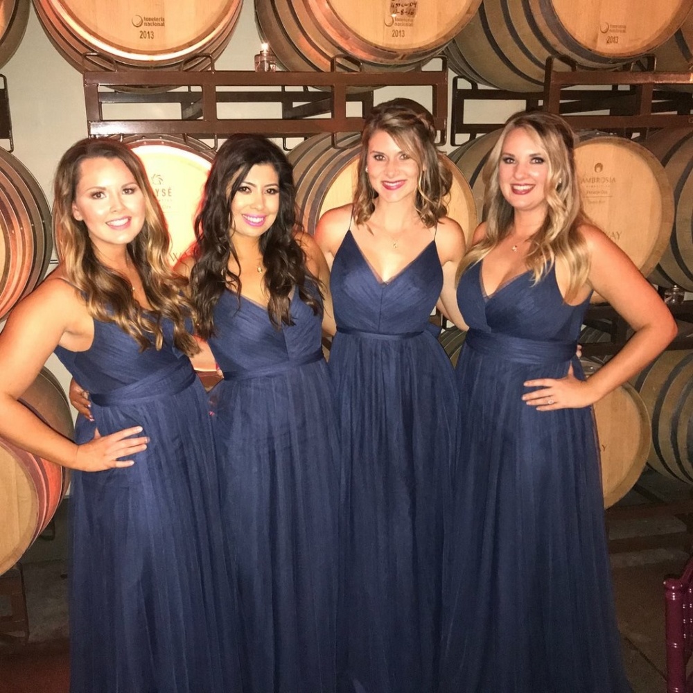Long Navy Tulle Dress by Love Tanya
